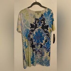 Laura Ashley Short Sleeve Top, M